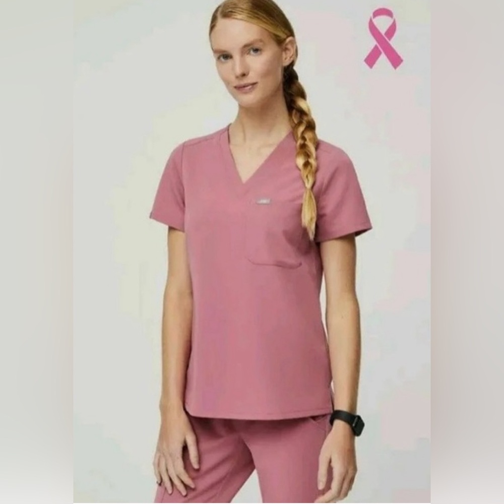 FIGS Breast Cancer Awareness Scrub Set (pants and top) LIMITED EDITION